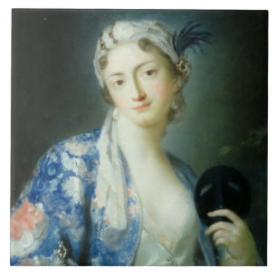 Azulejo De Cerámica Retrato de una mujer