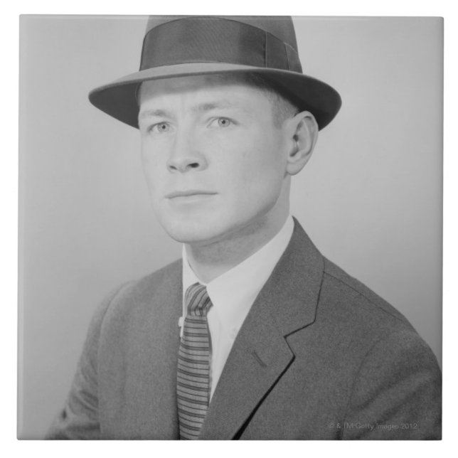 Azulejo De Cerámica Retrato del hombre (Frente)