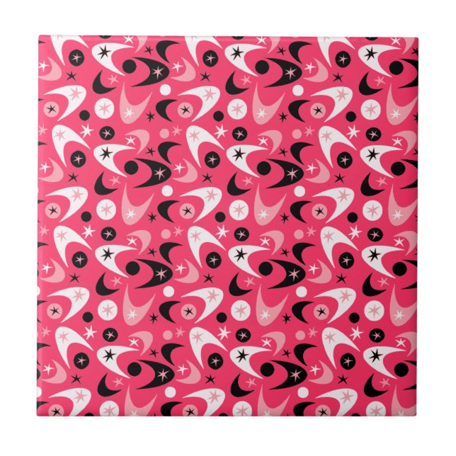 Azulejo De Cerámica Retro Boomerangs (Frente)