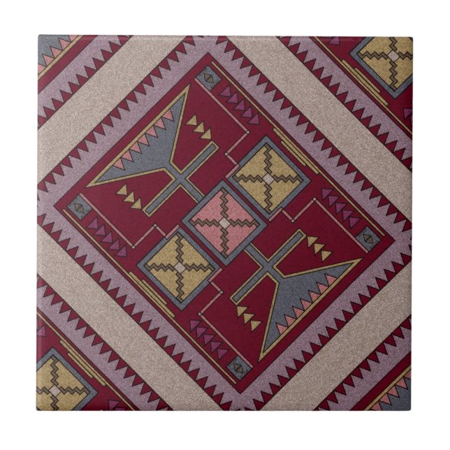 Azulejo De Cerámica Retro del Suroeste (Frente)