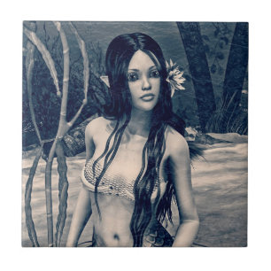 Azulejo De Cerámica Retro Mermaid