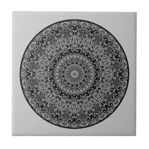 Azulejo De Cerámica Río blanco Mandala