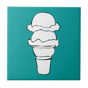 Azulejo De Cerámica rizos de helado