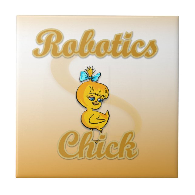 Azulejo De Cerámica Robotics Chick (Frente)