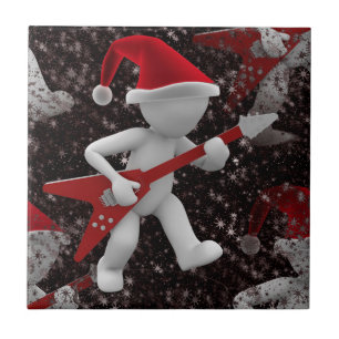 Azulejo De Cerámica rockstar santa