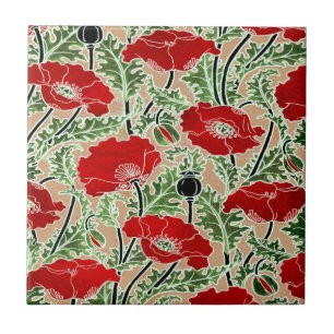 Azulejo De Cerámica Rojo