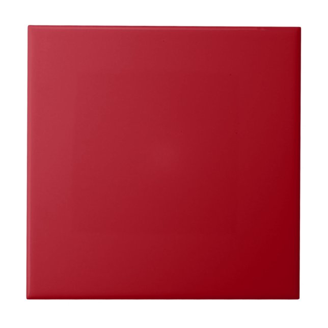 Azulejo de Cerámica Rojo de Navidad (Frente)