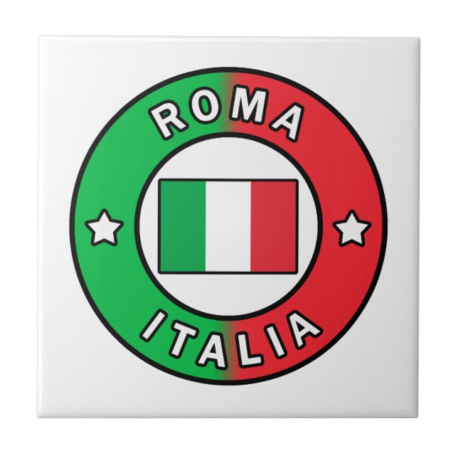 Azulejo De Cerámica Roma Italia (Frente)