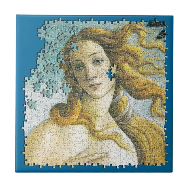 Azulejo De Cerámica Rompecabezas de rompecabezas de Venus Botticelli (Frente)