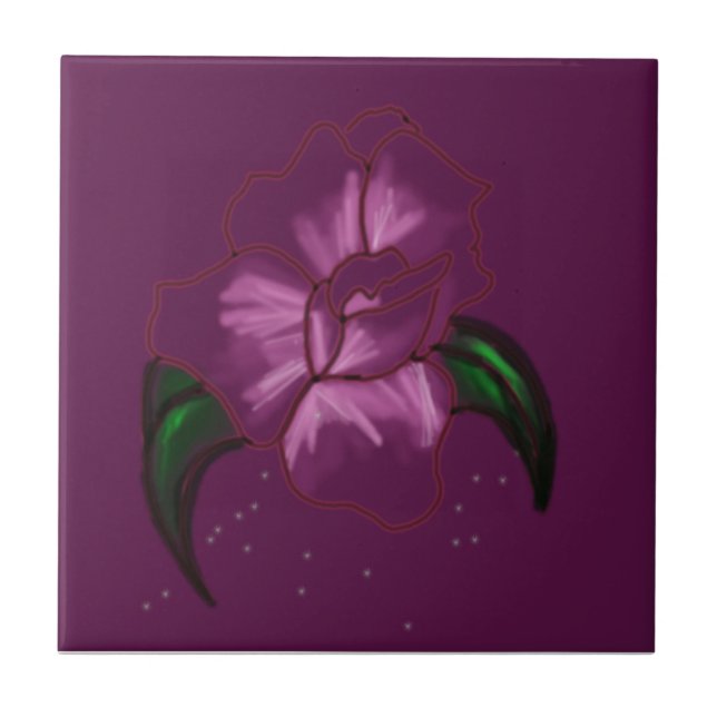 Azulejo De Cerámica Rosa (Frente)