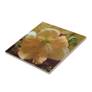 Azulejo De Cerámica Rosa Lily Bouquet Tile