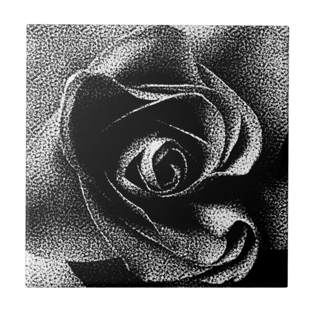 AZULEJO DE CERÁMICA ROSA NEGRO (Frente)
