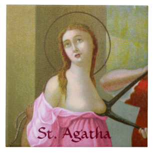 Azulejo de cerámica Rosa St. Agatha (M 003) 1