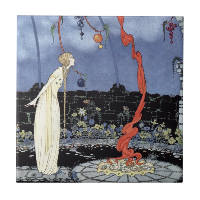 Azulejo De Cerámica Rosalía de Virginia Frances Sterrett (Frente)