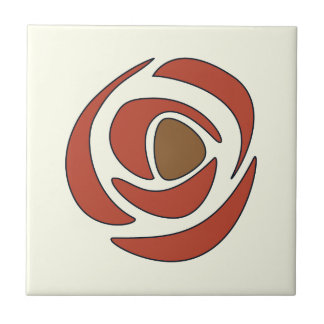 Azulejo De Cerámica Rosas de Art Nouveau de Mackintosh Pomegranate