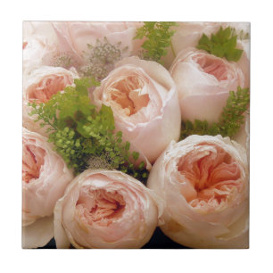 Azulejo De Cerámica Rosas rosas preciosas