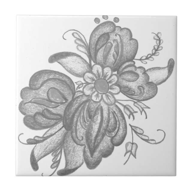 Azulejo De Cerámica Rosemal por Neeter (Frente)