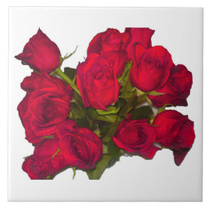 Azulejo De Cerámica Roses rojos mosaicos