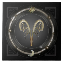 Azulejo De Cerámica Rótulo Aries Zodiac