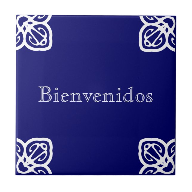 Azulejo De Cerámica Rótulo de Bienvenidos (Frente)