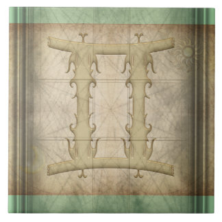 Azulejo De Cerámica Rótulo del zodiaco de los géminis