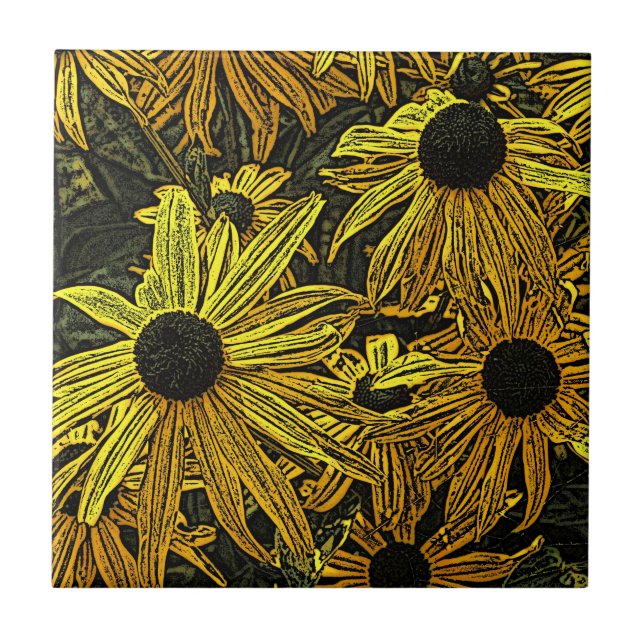 AZULEJO DE CERÁMICA RUDBECKIA (Frente)