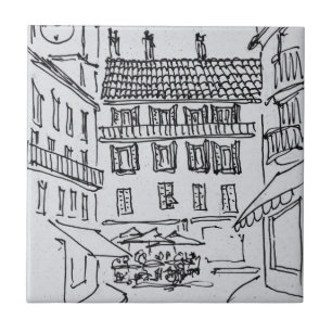 Azulejo De Cerámica Rue Louis Gassin, Niza antigua   Niza, Francia