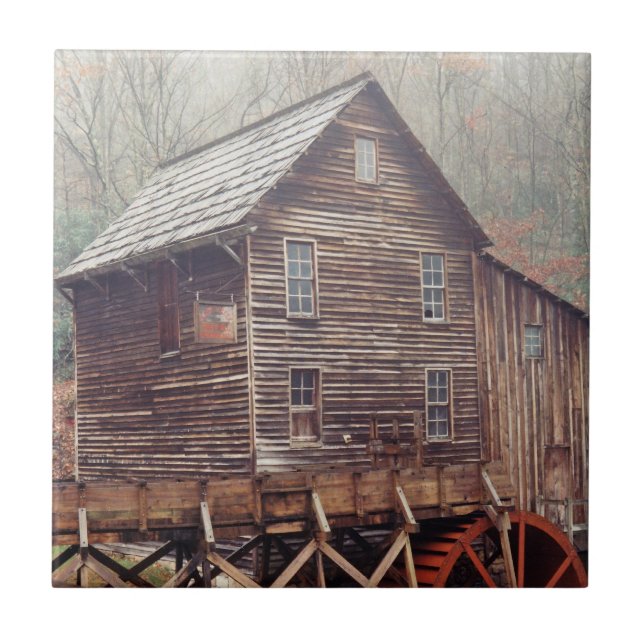 Azulejo De Cerámica Rueda de agua (Frente)