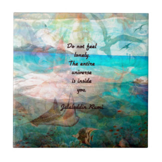 Azulejo De Cerámica Rumi Inspiration Quote Acerca Del Universo