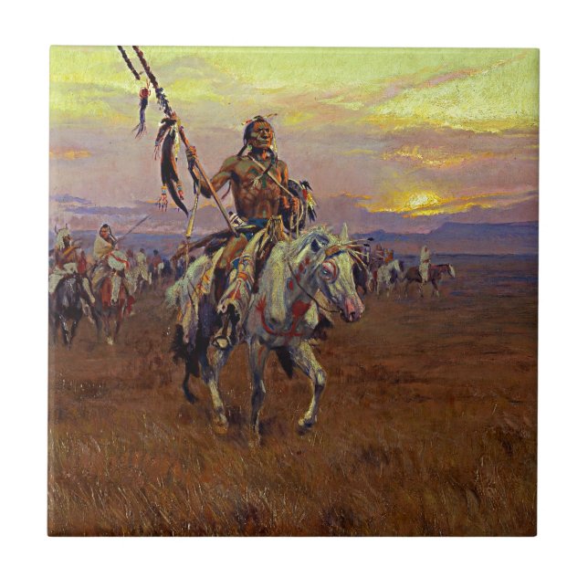 Azulejo De Cerámica Russell el curandero (Frente)