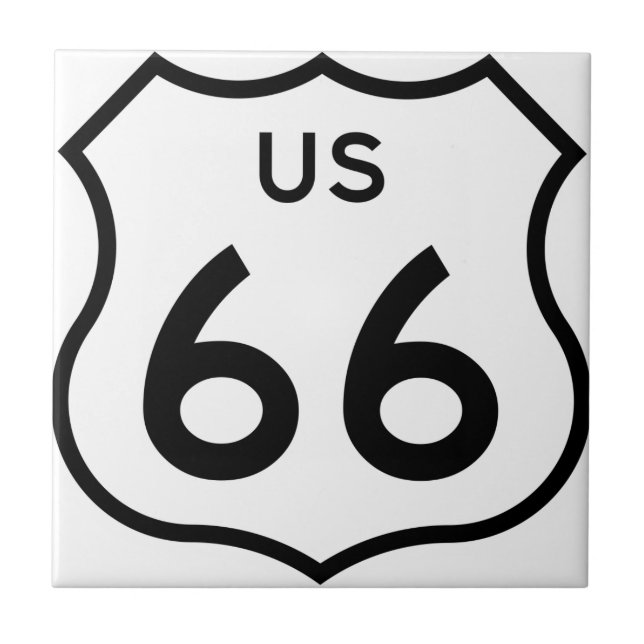 Azulejo De Cerámica Ruta 66 (Frente)