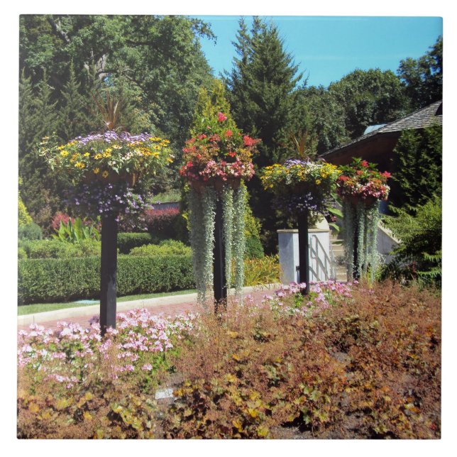 Azulejo De Cerámica Ruta del jardín (Frente)