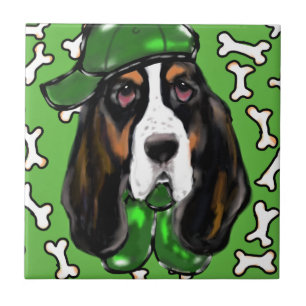 Azulejo De Cerámica Sabueso Basset