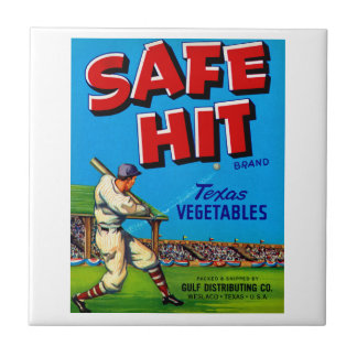 Azulejo De Cerámica Safe Hit Vintage Lable Art