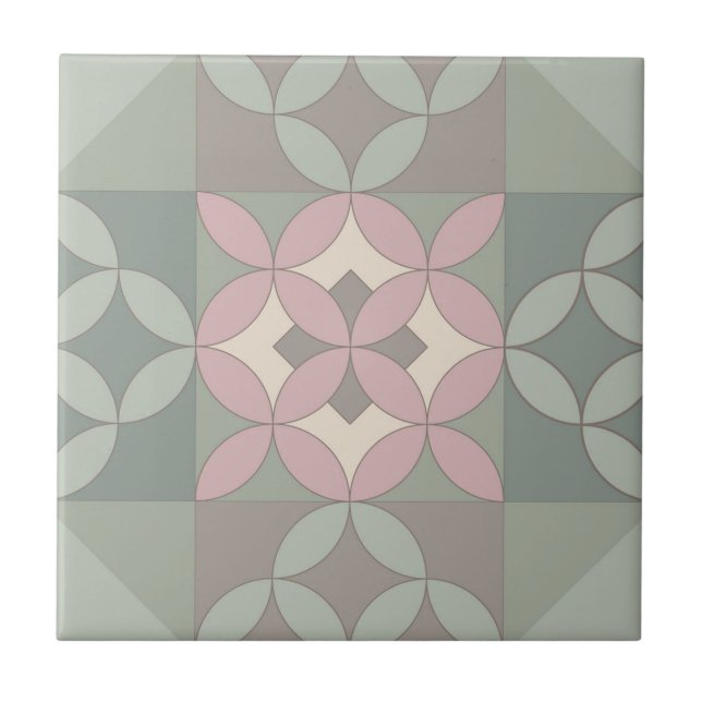 Azulejo de cerámica Sage & Rose (Frente)