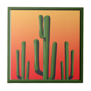 Azulejo De Cerámica Saguaro Cactus Home Decour Tile