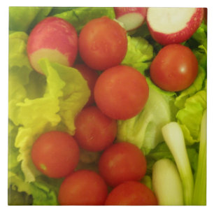 Azulejo De Cerámica Salada Hortalizas Tile