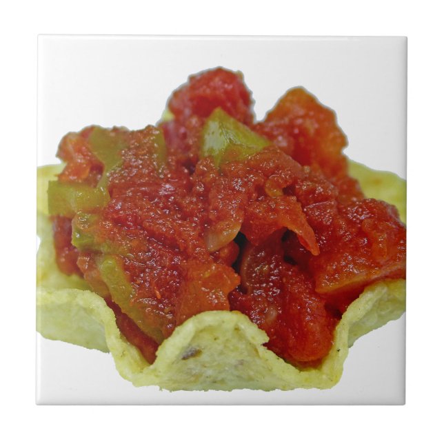 Azulejo De Cerámica Salsa casera (Frente)