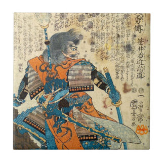 Azulejo De Cerámica Samurai Orenji