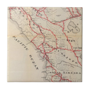 Azulejo De Cerámica San Benito, Fresno, Monterey, San Luis Obispo