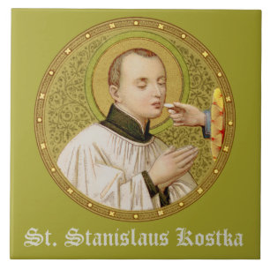Azulejo De Cerámica San Estanislao Kostka (SNV 25) (RoundImage) Baldos