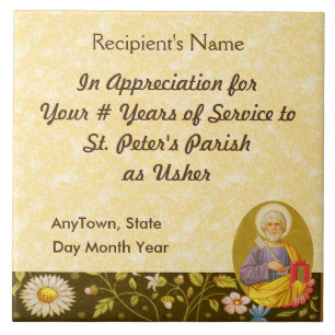 Azulejo De Cerámica San Pedro el Apóstol (PM 07)