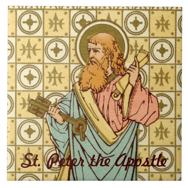 Azulejo De Cerámica San Pedro el Apóstol (RLS 14) (Frente)