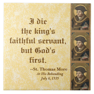 Azulejo De Cerámica San Tommaso Moro (SAU 026) Frase Famosa