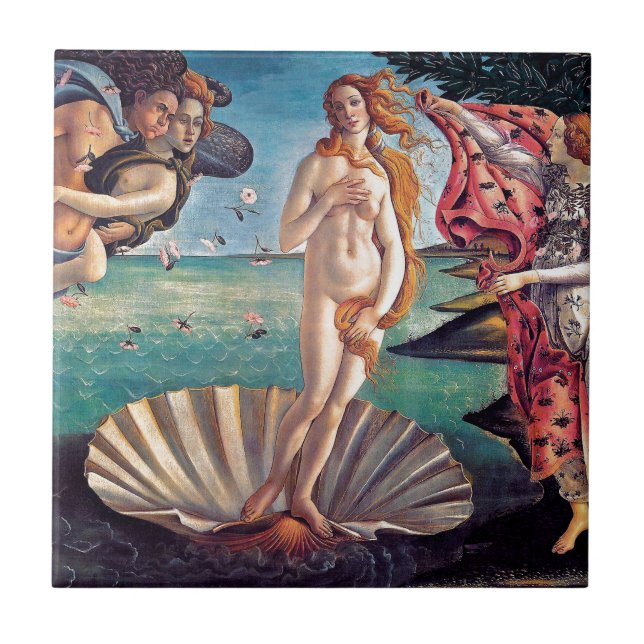 Azulejo De Cerámica Sandro Botticelli - Nacimiento de Venus - Bella Ar (Frente)