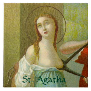 Azulejo De Cerámica Santa Águeda (M 003)