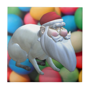 Azulejo De Cerámica Santa Bunny