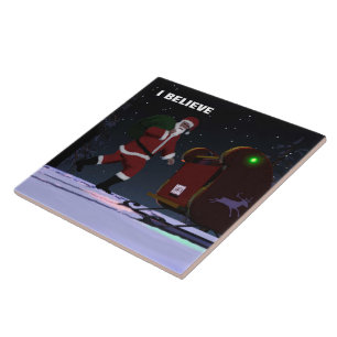 Azulejo De Cerámica Santa Claus - Creo