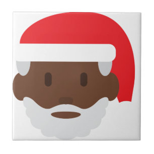 Azulejo De Cerámica santa negro claus emoji