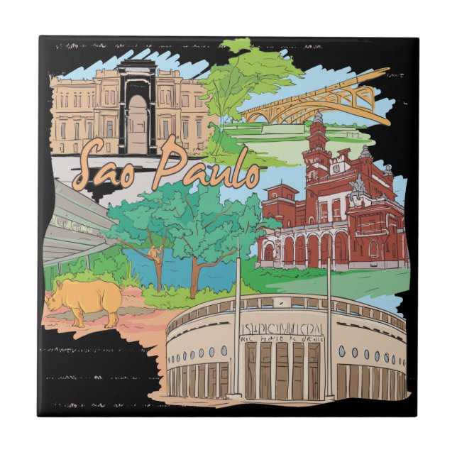 Azulejo De Cerámica Sao Paulo (Frente)